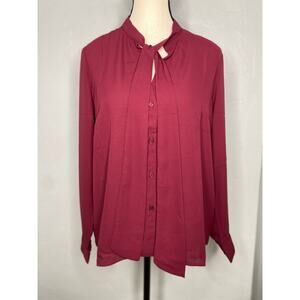 Three Eighty Two NATALIE TIE NECK
BUTTON UP